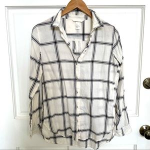 H&M Plaid Flannel Cotton Shirt
